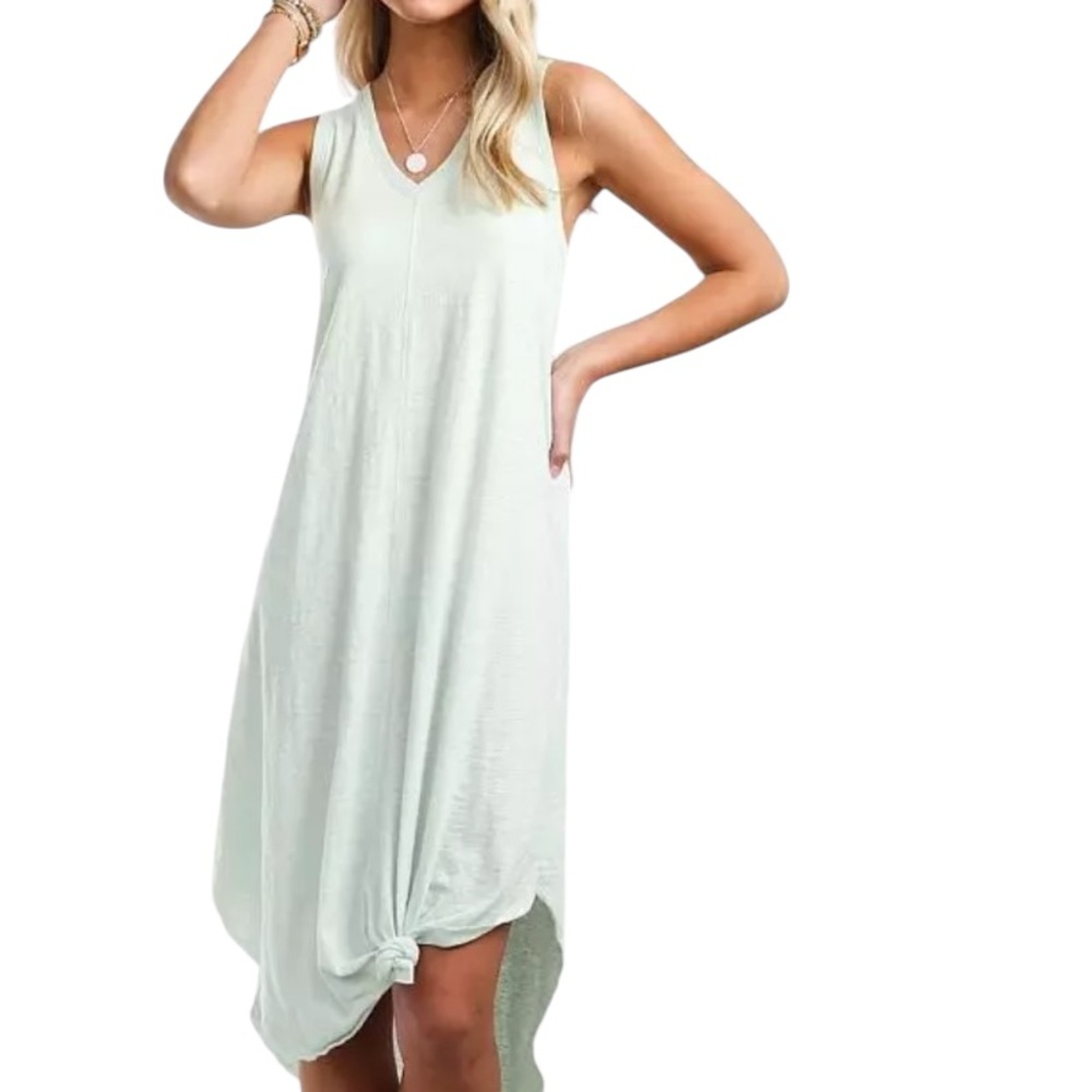 NA XXXX ????? Cotton Sleeveless Sky Light (Green)